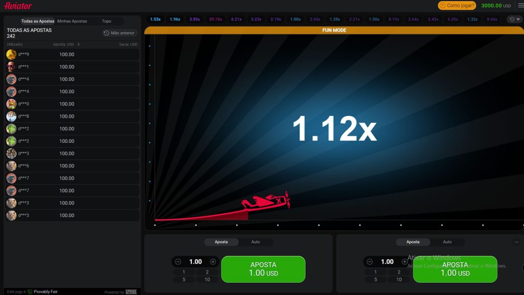GamePlay do Jogo Aviator!