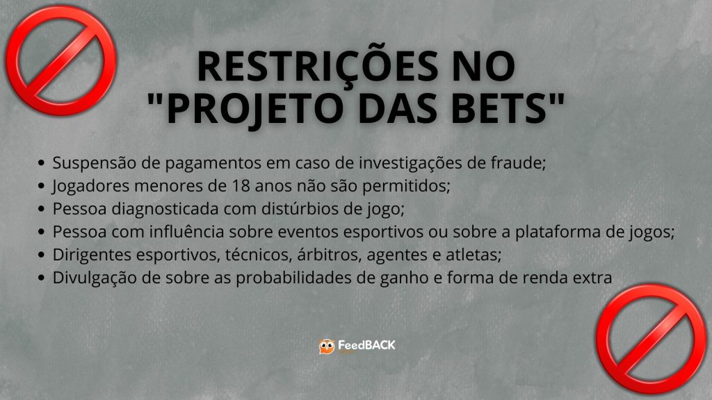 Restrições no "Projeto das Bets" - Foto: Designe/FeedBACK Casino BR
