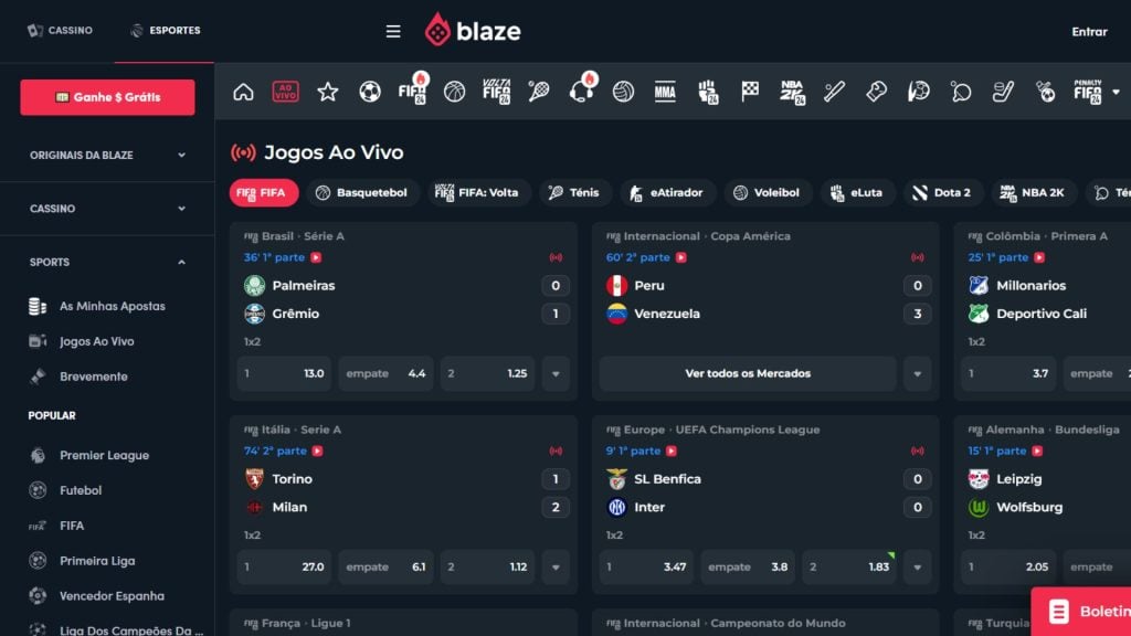 jogos ao vivo blaze apostas