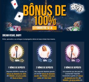 Dream Vegas bonus de boas vindas