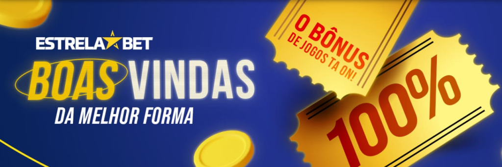 Bônus de boas-vindas de 100% do Cassino Online Estrela Bet