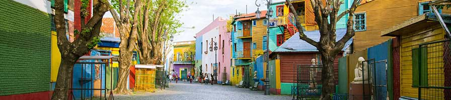 View of a street in Buenos Aires