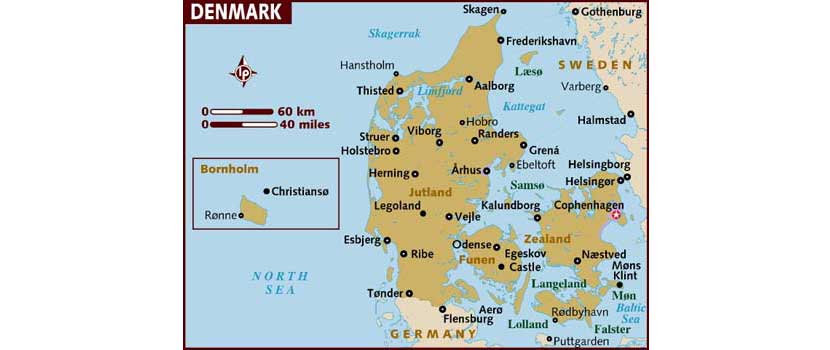 denmark map