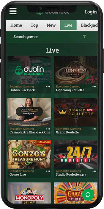 DublinBet Online Casino Live Roulette