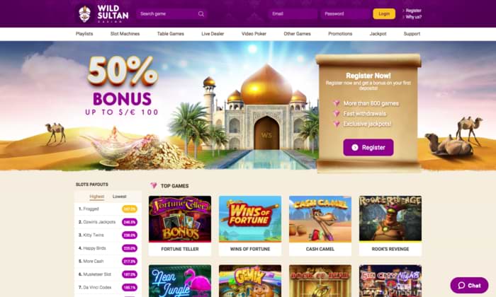 Wild Sultan desktop Home Page