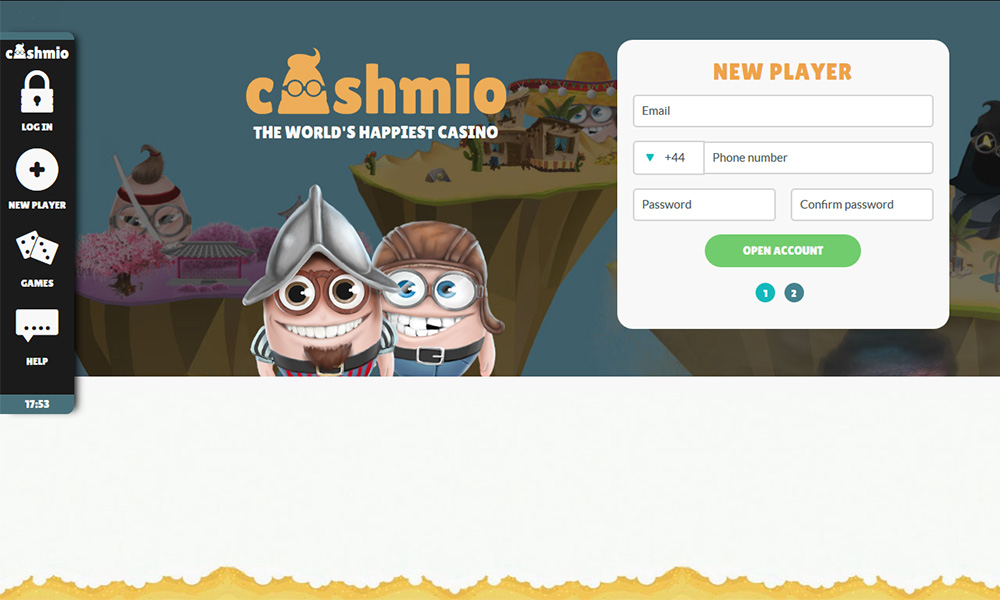 Cashmio desktop Home Page
