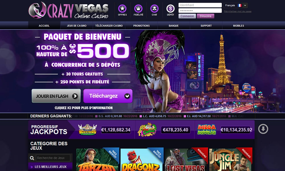 Crazy Vegas desktop Home Page
