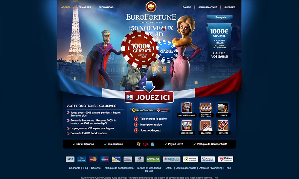 EuroFortune desktop Home Page