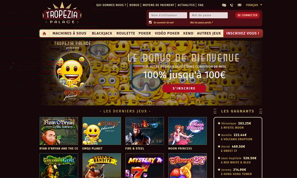 Tropezia Palace desktop Home Page