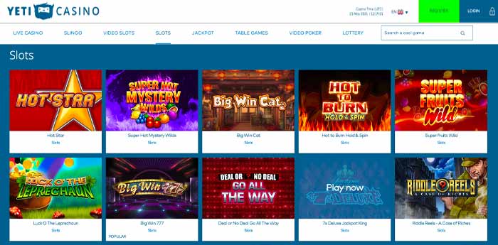 Yeti Casino Slots Online