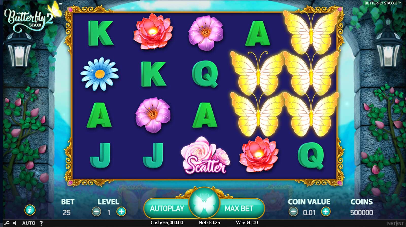Screenshot of Butterfly Staxx 2 on computer