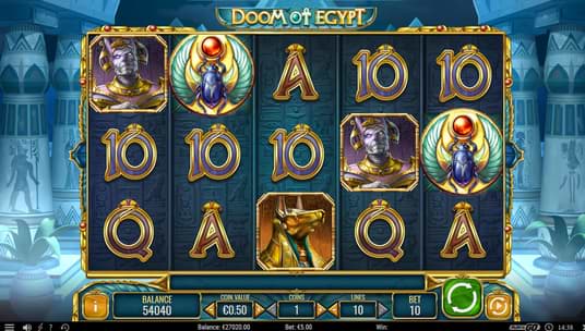 Screenshot of Doom of Egypt on computer