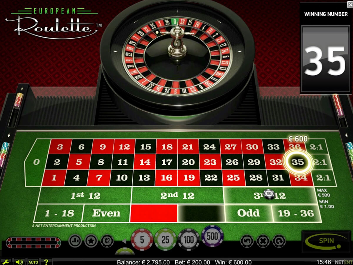 European Roulette Screenshot Desktop