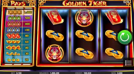 Screenshot of the game Golden Tiger on computer
