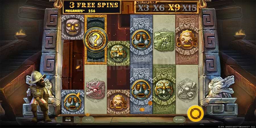 Gonzo's Quest Megaways™ Slot by Red Tiger (NetEnt) Screenshot