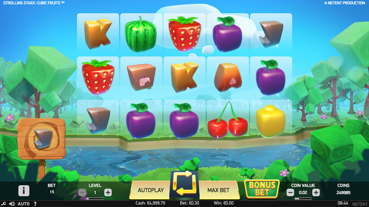 Strolling Staxx : Cubic Fruits Screenshot Desktop