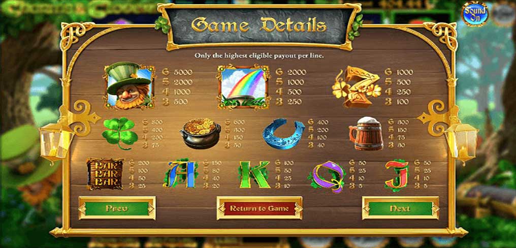 Charms & Clovers Bonus