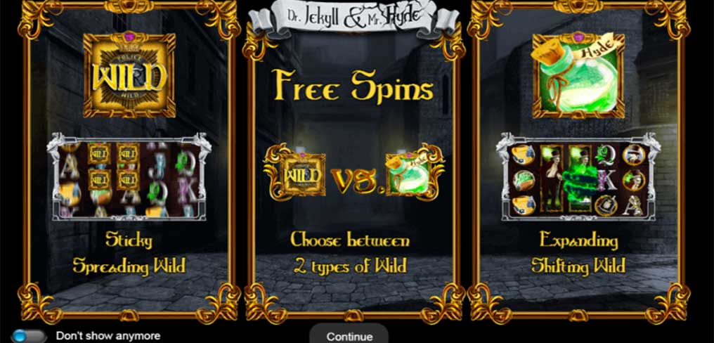 Dr. Jekyll & Mr. Hyde Free Spins