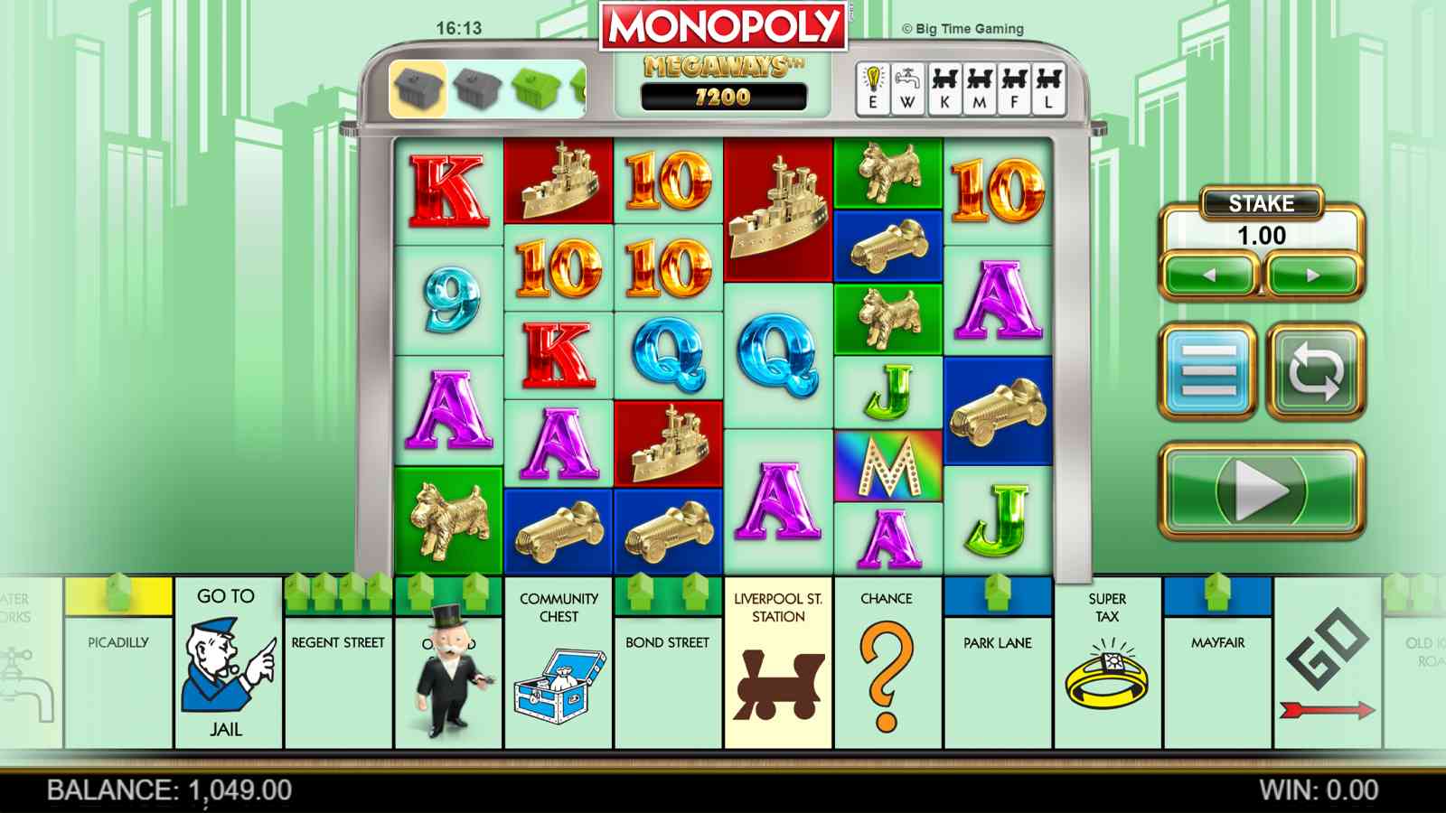 Monopoly Megaways Slot Background