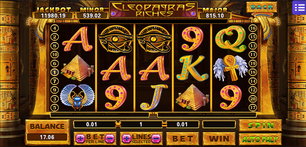 Cleopatra's Riches Screenshot