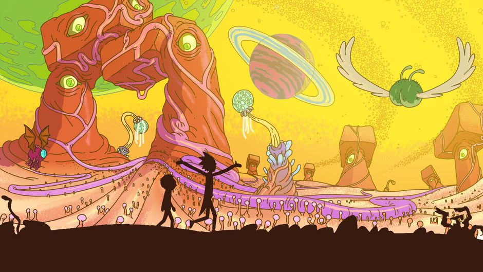 big background rick & Morty
