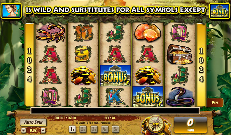 Screenshot Lost Temple slot machine
