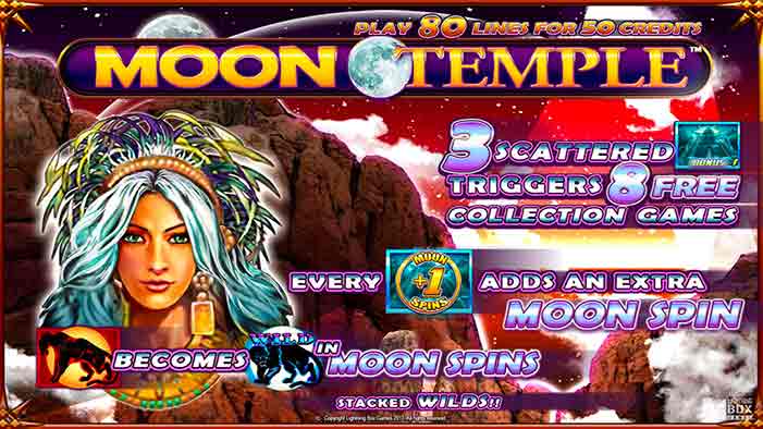 Moon Temple by Lightning Game Box slot, features