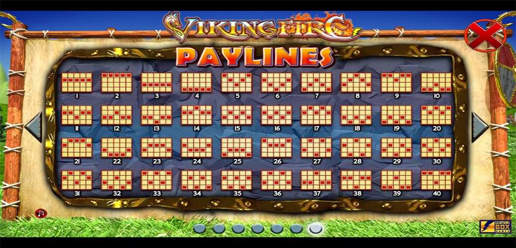 Viking Fire Paylines