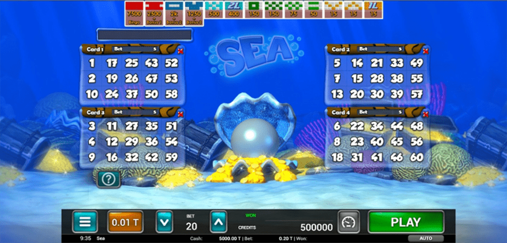 sea bingo Screenshot