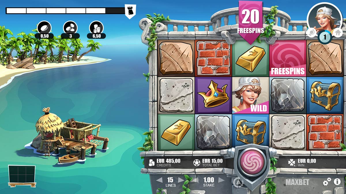 Screenshot Castle Builder II slot machine