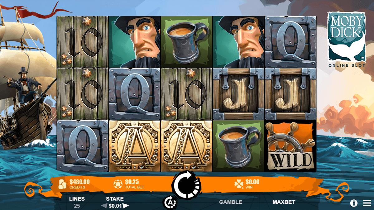 Screenshot Moby Dick slot machine