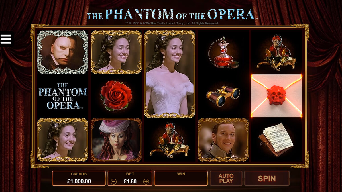 Screenshot The Phantom of the Opera slot machine