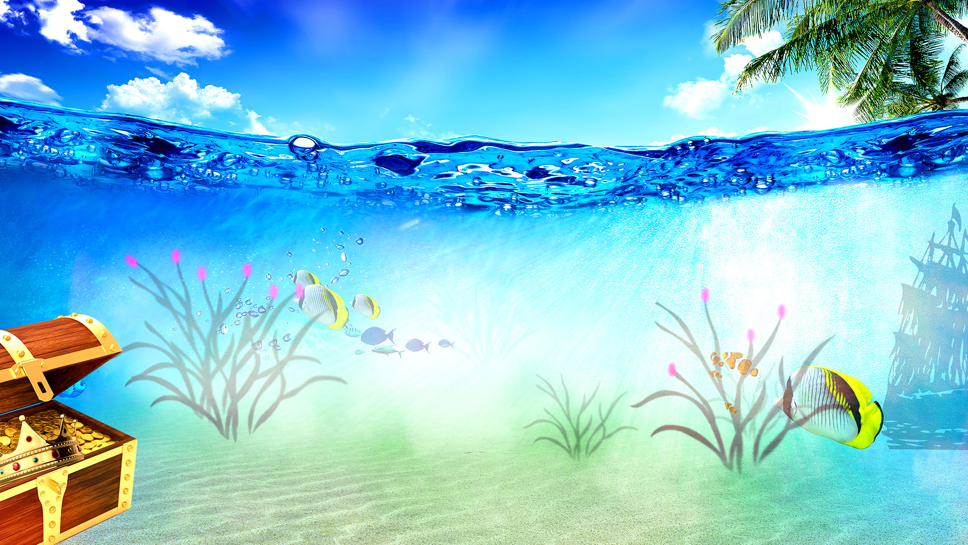 Game hight resolution background Pearls Fortune