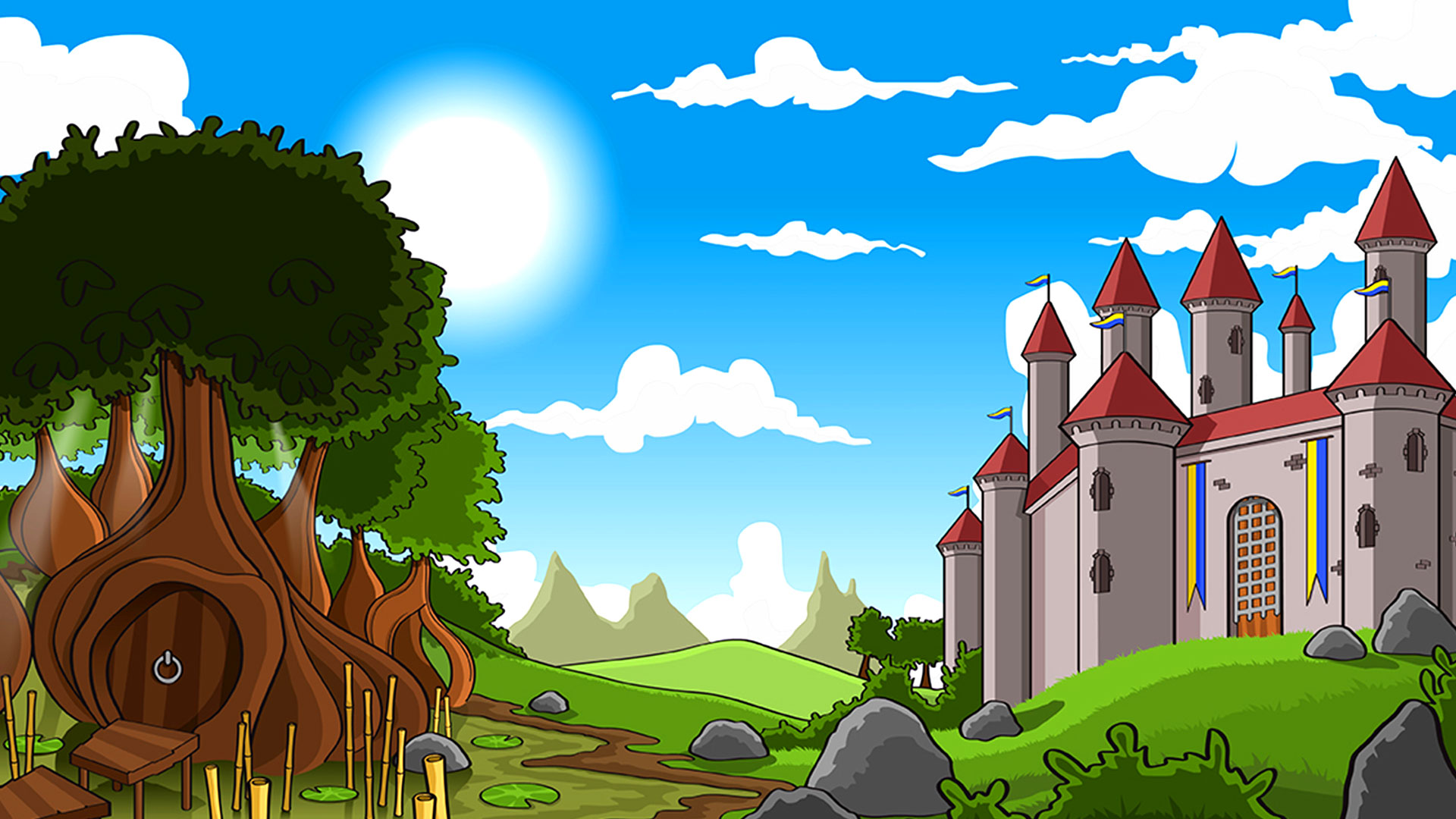 Game hight resolution background Troll's Tale