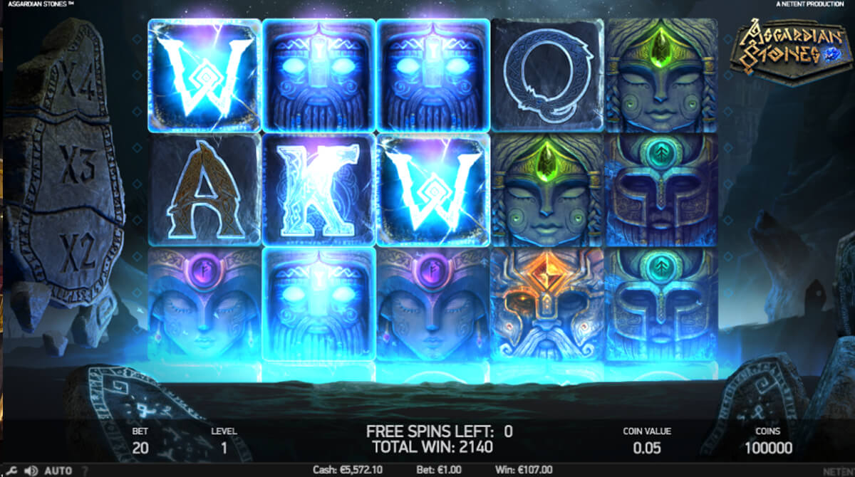 Screenshot Asgardian Stones slot machine