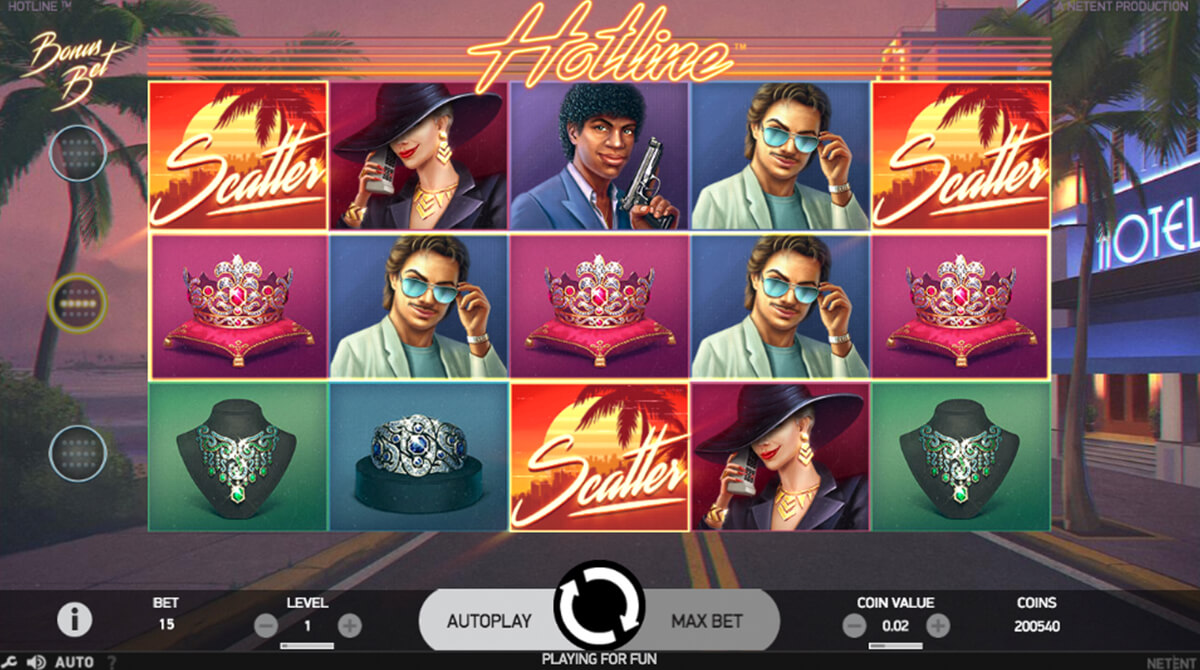 Screenshot Hotline slot machine