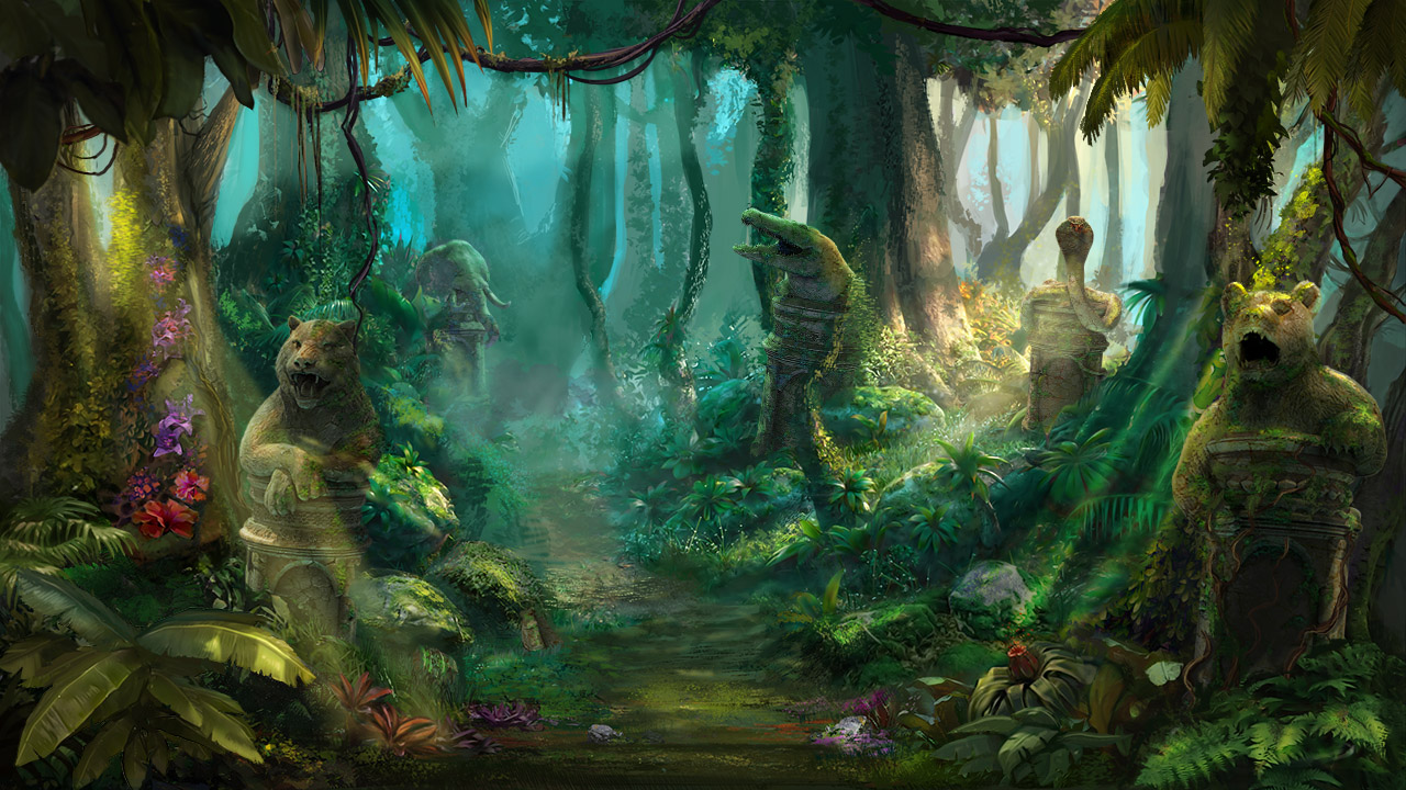 Game hight resolution background Jungle Spirit