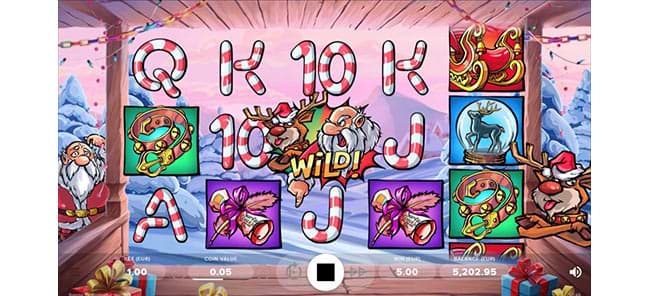 Wild on Santa vs Rudolf slot machine