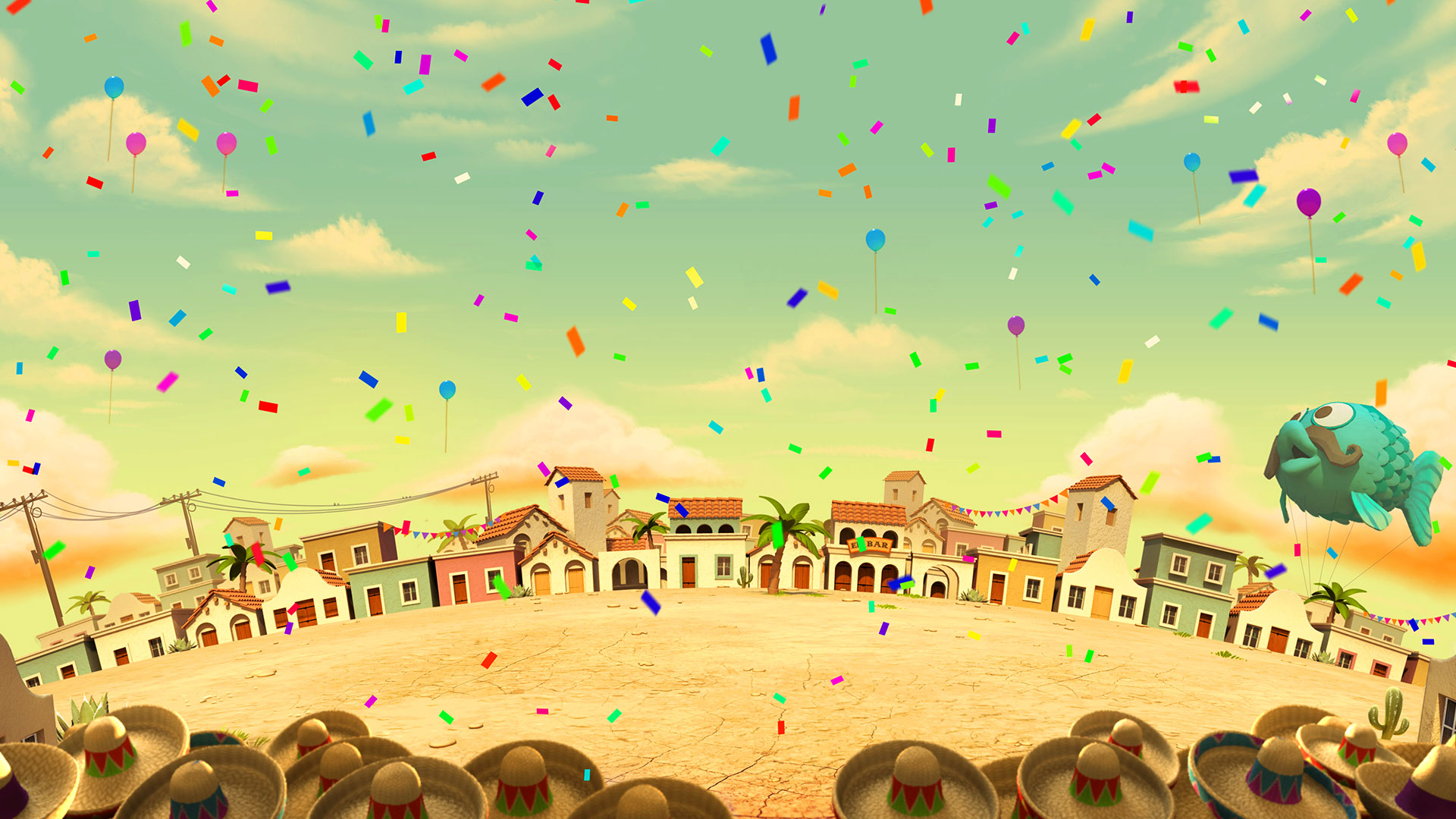 Game hight resolution background Spiñata Grande