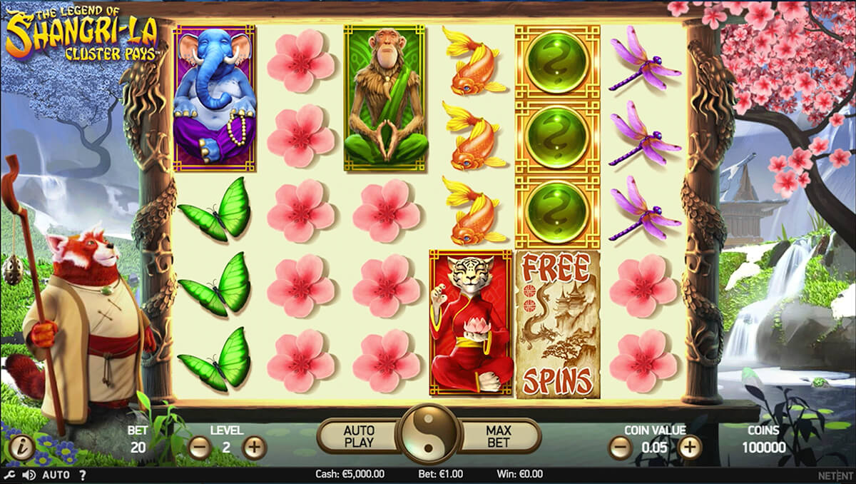Screenshot The Legend of Shangri-La slot machine