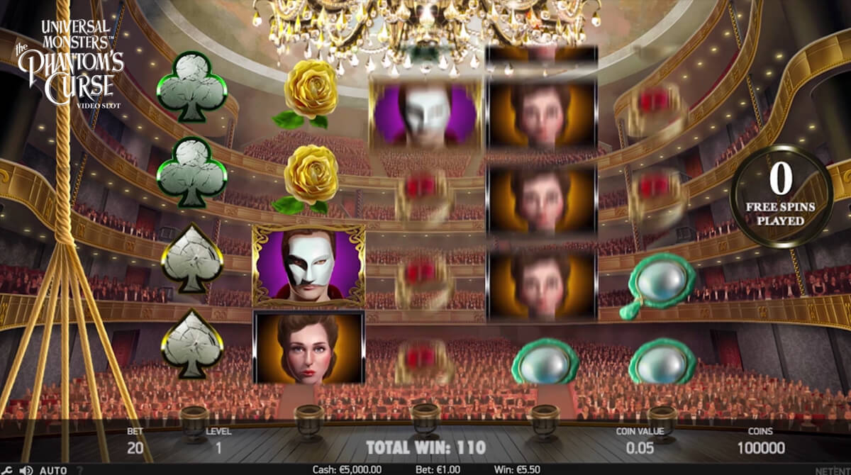 Screenshot The Phantom's Curse slot machine