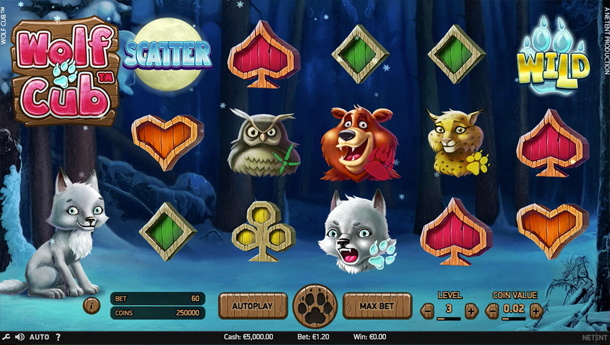 Screenshot Wolf Cub slot machine