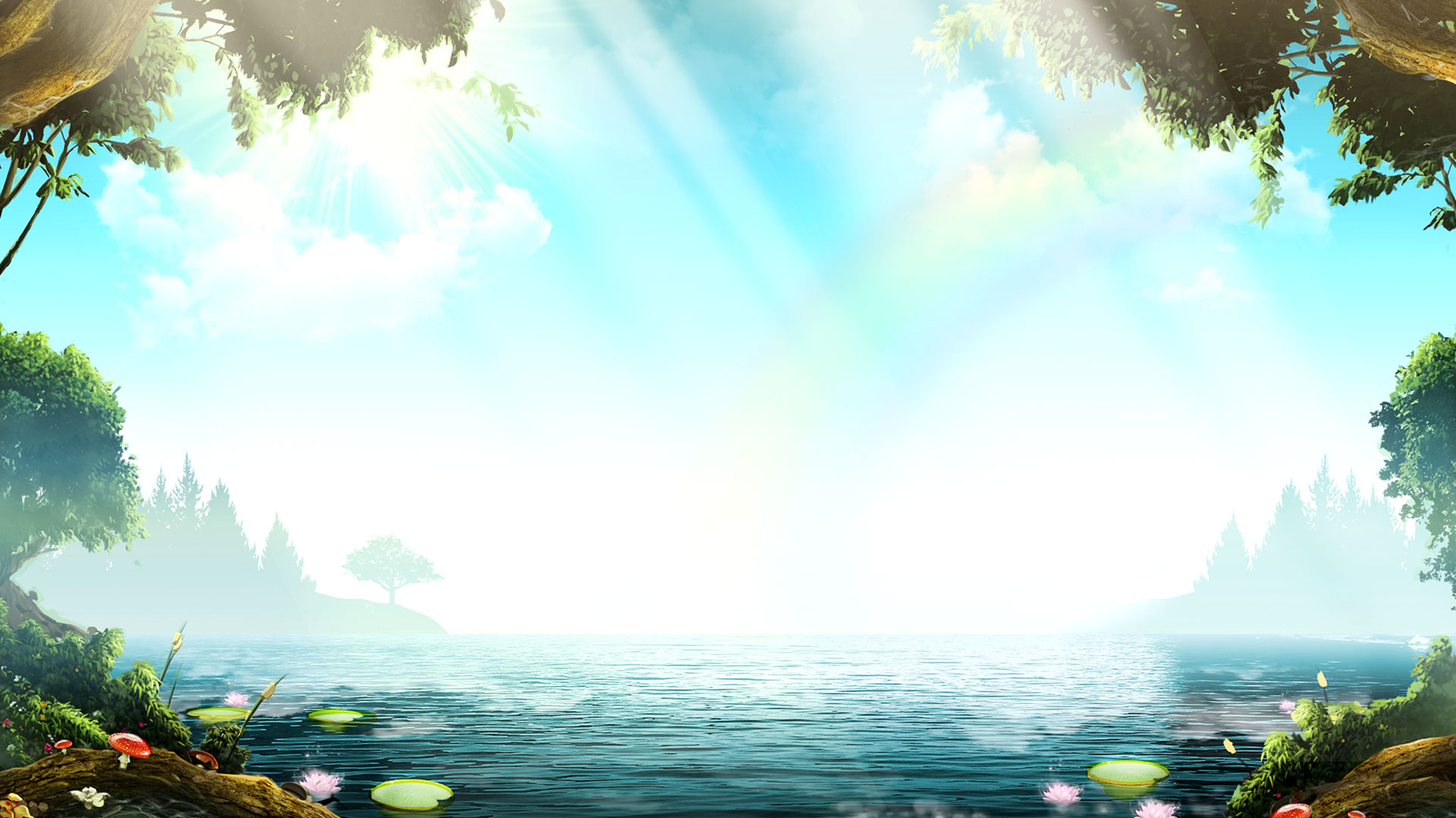 Game hight resolution background Emerald Isle