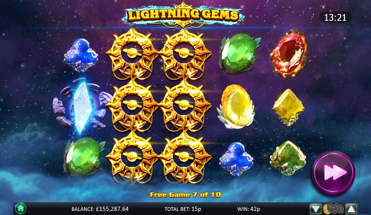 Screenshot Lightning Gems slot machine
