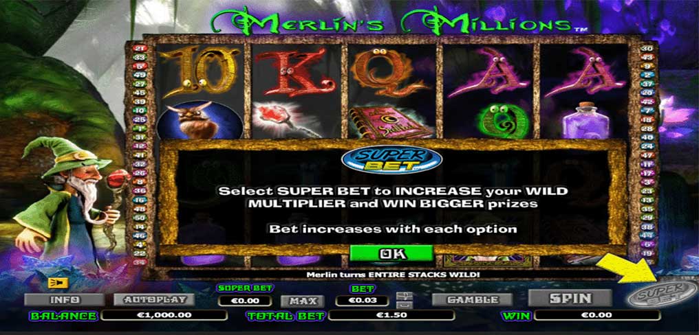 Merlin's Millions Superbet