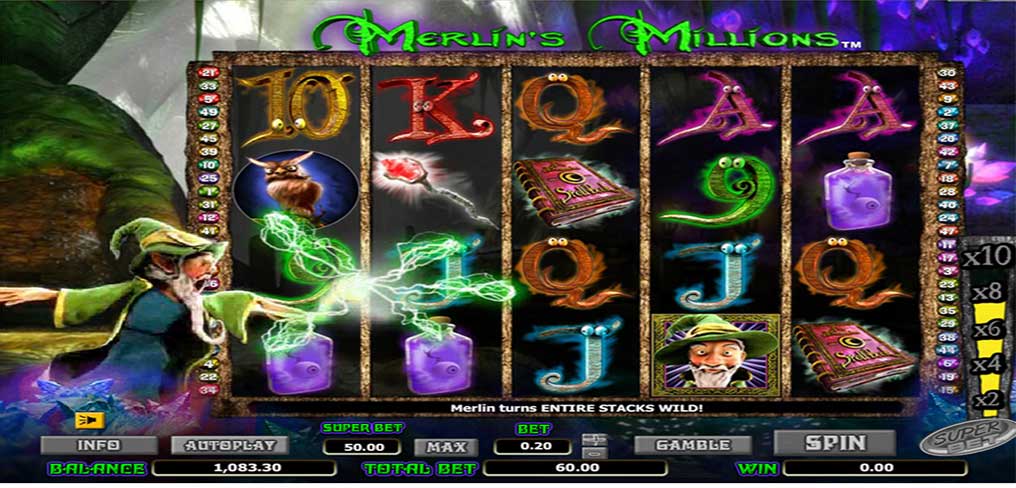 Merlin's Millions Superbet Screenshot