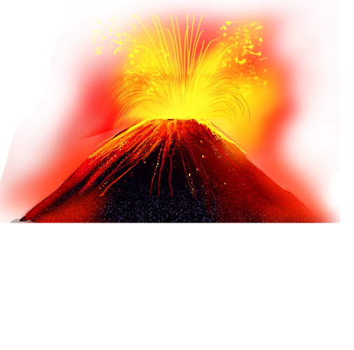 Volcano Eruption Character