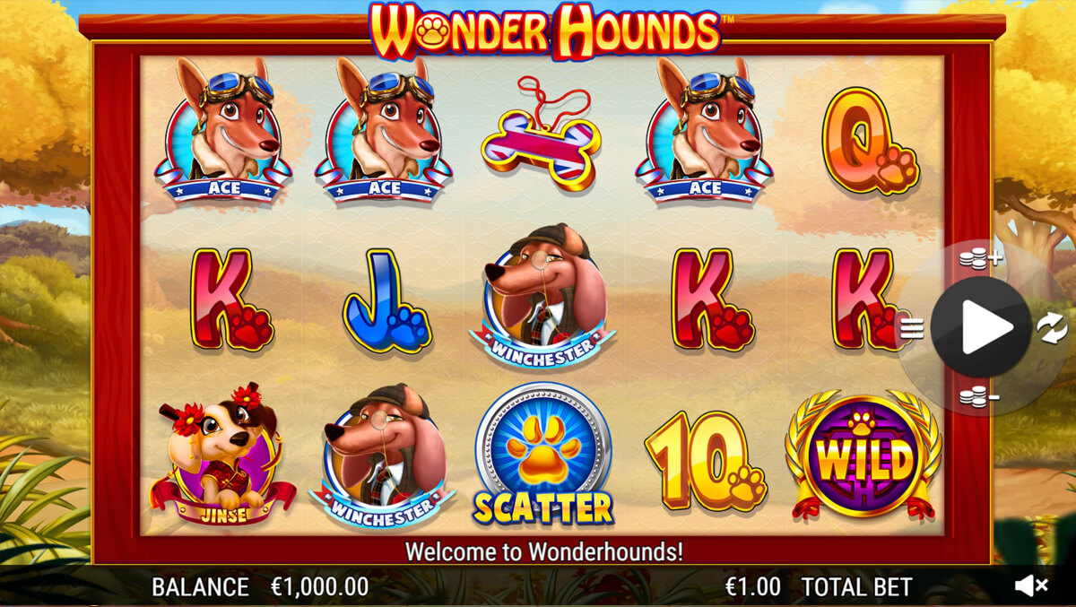 Screenshot Wonder Hounds slot machine