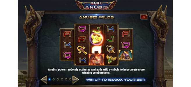 Wild auf dem Ankh of Anubis Spielautomaten 