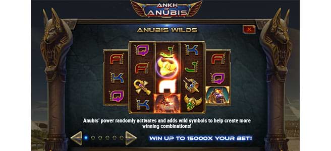 Wild auf dem Ankh of Anubis Spielautomaten